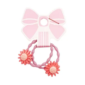 کش مو دخترانه مدل گل آفتابگردان کد KSH611 بسته 2 عددی