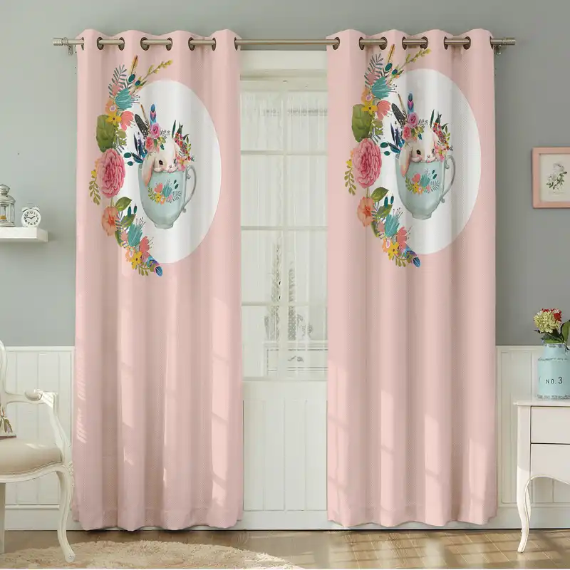 پرده نیروانا طرح کودک مدل مخمل کد 8208 سایز 140×280 سانتی متر