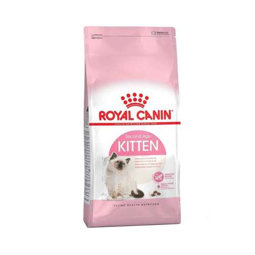 غذای خشک بچه گربه رویال کنین مدل Second age kitten وزن ۲ کیلوگرم