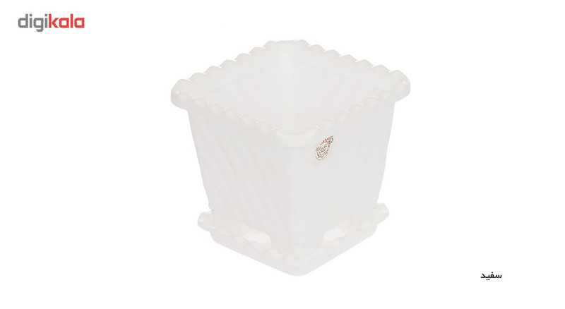 گلدان گل سنگ مدل 413 ارتفاع 16.5 سانتی متر