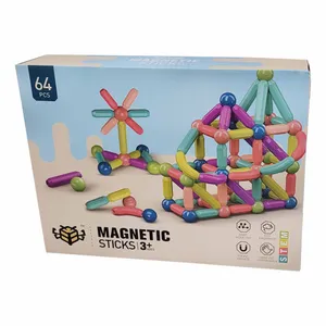 ساختنی طرح مگنت مدل MAGNETIC STICKS مجموعه 64 عددی