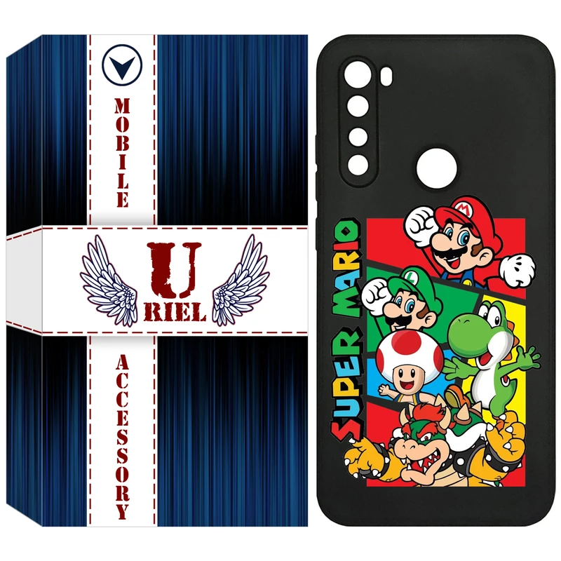 کاور یوریل مدل KSH کد 76 طرح ماریو مناسب برای گوشی موبایل شیائومی Redmi Note 8