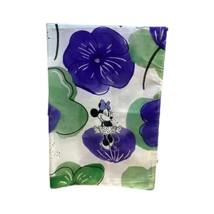 شال زنانه مدل نخی آبرنگی گل گلی