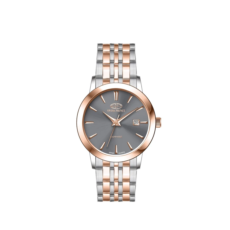 ساعت مچی عقربه‌ای کوارتز زنانه سوئیس پرینس مدل SP2026L.60.3