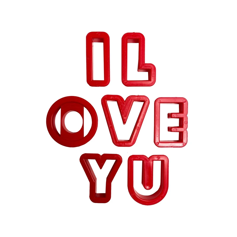 کاتر شیرینی پزی مدل I LOVE YOU