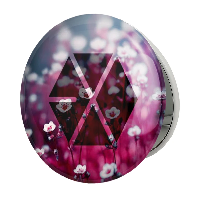 آینه جیبی خندالو طرح گروه موسیقی اکسو EXO مدل تاشو کد 2836 