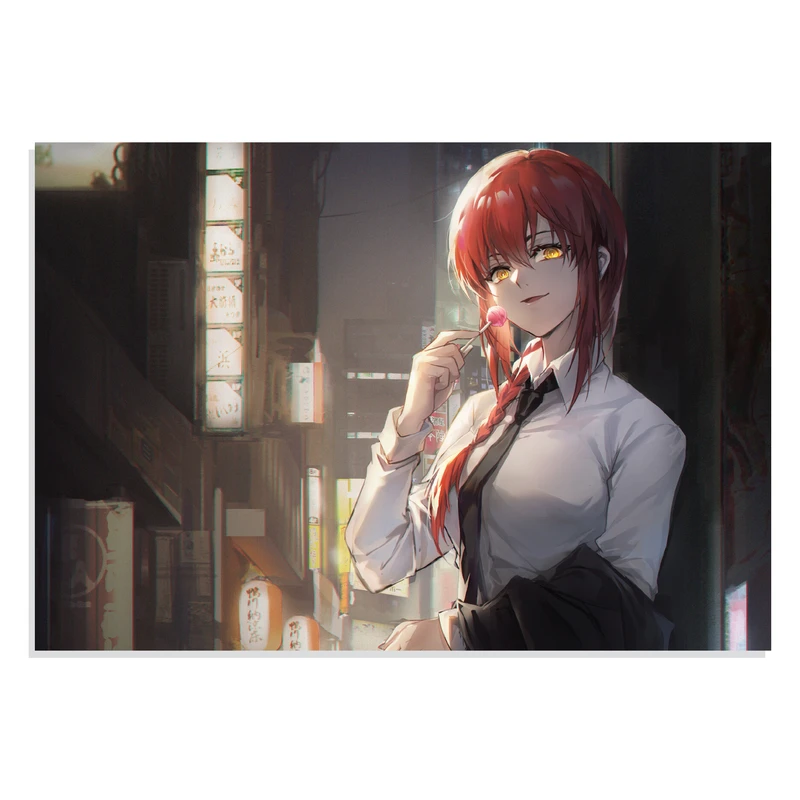 پوستر طرح انیمه مرد اره برقی ماکیما Chainsaw Man Anime Makima San مدل NV0512