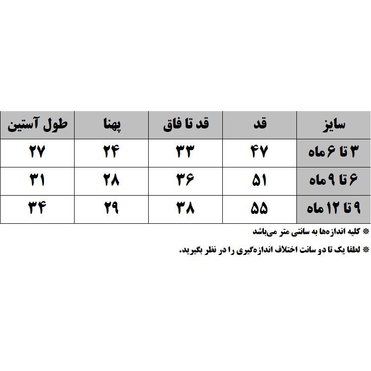 سرهمی نوزادی بیبی مای مدل ۱۰۰۳۲ -  - 8