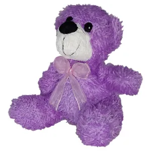 عروسک طرح خرس مدل پاپیون دار کد 750 ارتفاع 15 سانتی‌متر