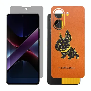 Glass Together model privacy screen protector suitable for Xiaomi Poco X7 Pro mobile phone with back cover sticker