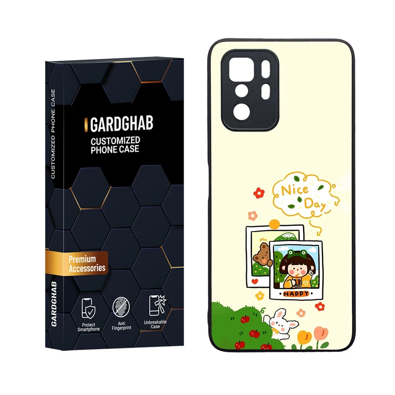 کاور گارد قاب مدل دورژله ای دخترانه مناسب برای گوشی موبایل شیائومی Poco X3 GT / Redmi Note 10 Pro 5G