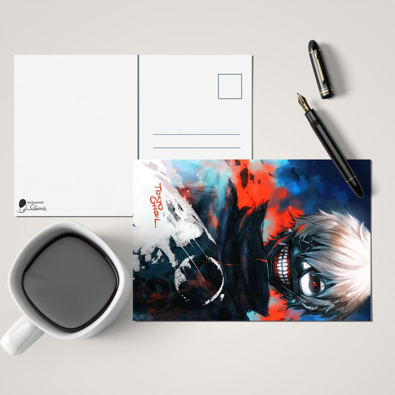 کارت پستال بادکنک آبی طرح انیمه Tokyo Ghoul مدل A5 کارت پستال بادکنک آبی طرح انیمه Tokyo Ghoul مدل A5