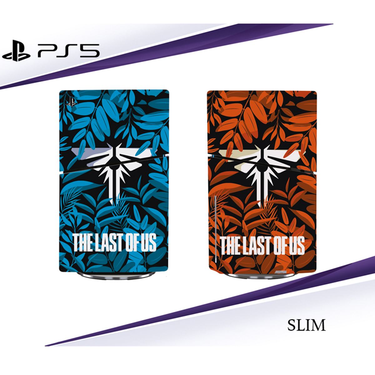 برچسب کنسول پلی استیشن 5 اسلیم طرح LAST OF US مدل SKIN SLIM PS510