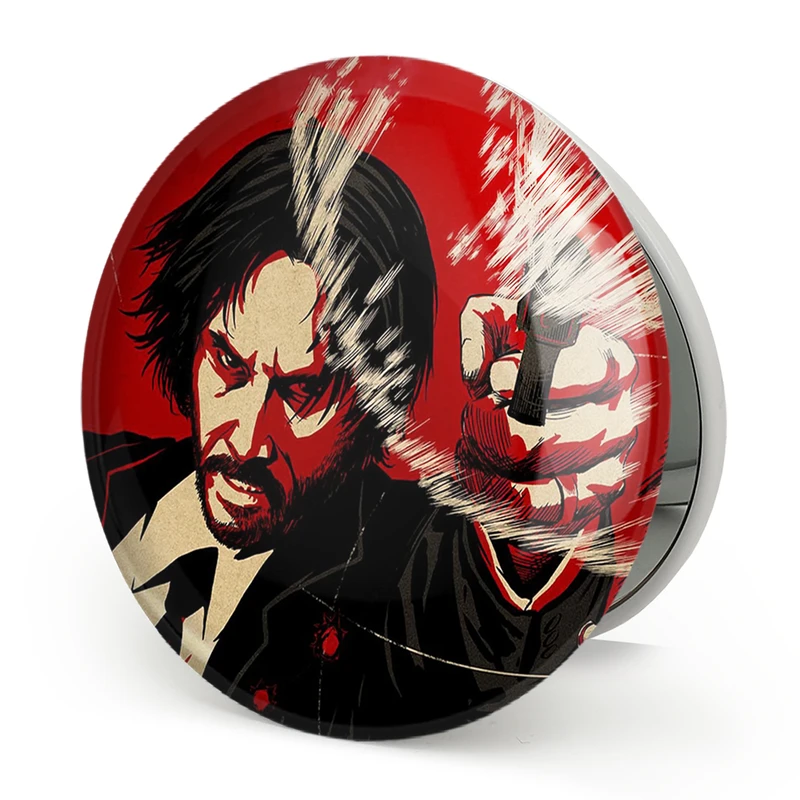 آینه جیبی خندالو طرح جان ویک John Wick مدل تاشو کد 28568