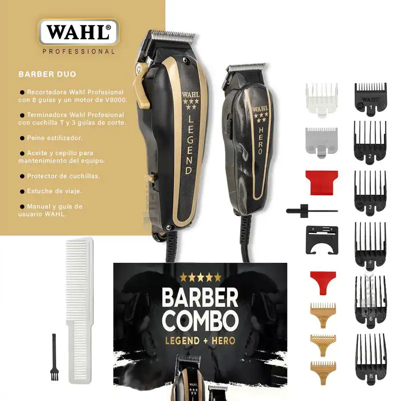 ماشین اصلاح موی سر و صورت برقی وال مدل COMBO BARBER مجموعه دو عددی