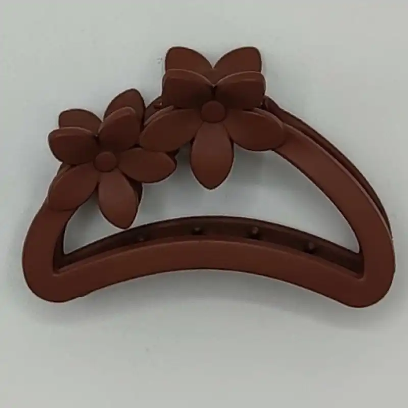 کلیپس مو زنانه مدل دو گل مینیاتوری شمعی