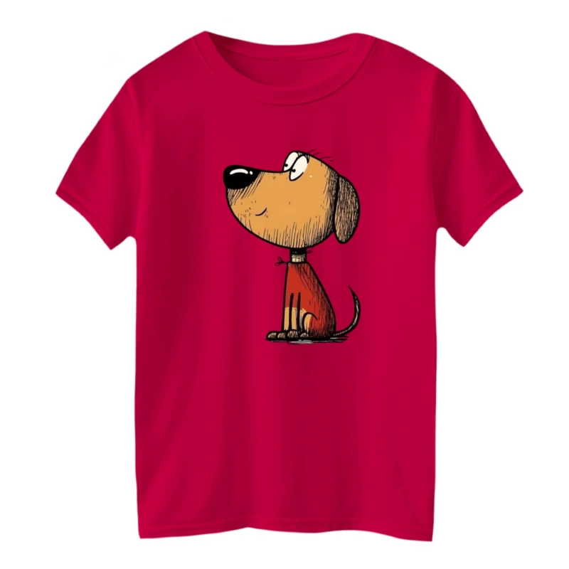 تی شرت آستین کوتاه بچگانه مدل سگ کوچولو