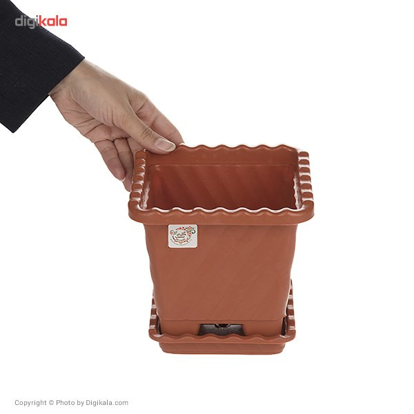 گلدان گل سنگ مدل 413 ارتفاع 16.5 سانتی متر