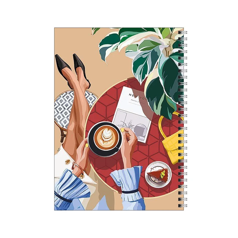 دفتر مشق 50 برگ بامبیلیپ طرح کافه و استایل کد 2711458