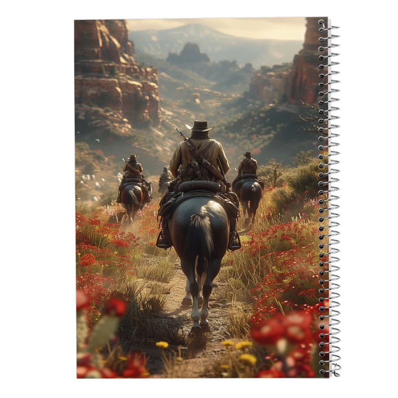دفتر نقاشی 50 برگ مدوپد مدل رد دد red dead کد DF13511
