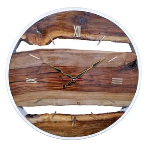 ساعت دیواری مدل چوب گردو s04 