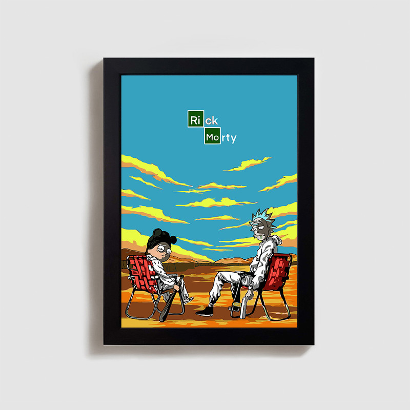 تابلو مدل ریک و مورتی rick and morty BL11 تابلو مدل ریک و مورتی rick and morty BL11