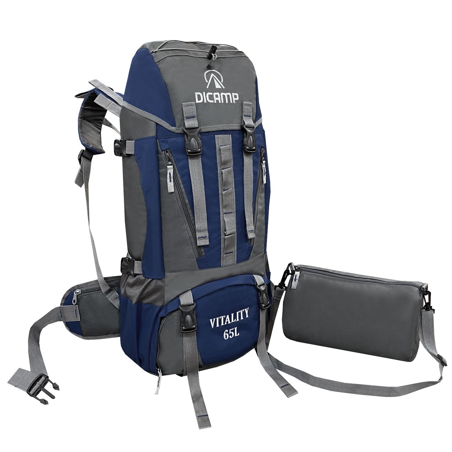 کوله پشتی کوهنوردی 65 لیتری دیکمپ مدل Mountain Pro DMP65A به همراه کیف دوشی -  - 45