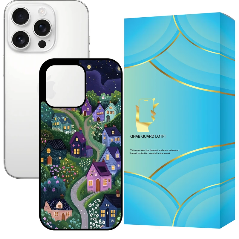 کاور قاب گارد لطفی طرح نقاشی مدل GCHP16P مناسب برای گوشی موبایل اپل  iPhone 16 Pro