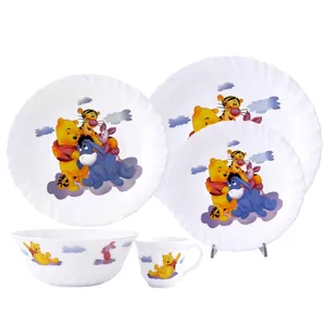سرویس غذاخوری 5 پارچه کودک پارس اوپال طرح Pooh
