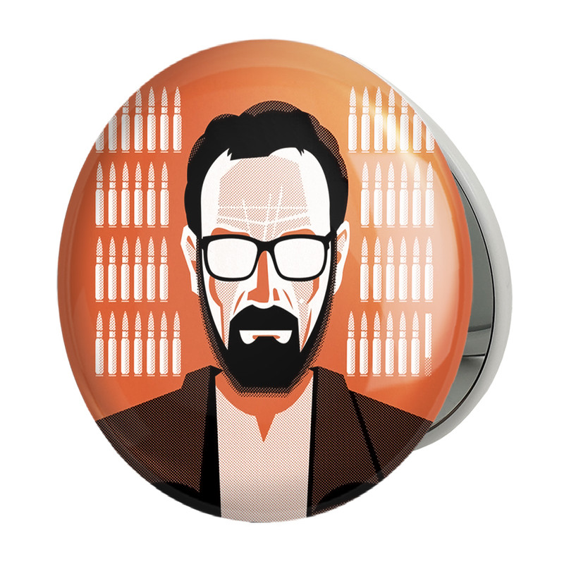 آینه جیبی خندالو طرح سریال بریکینگ بد Breaking Bad مدل تاشو کد 13291 
