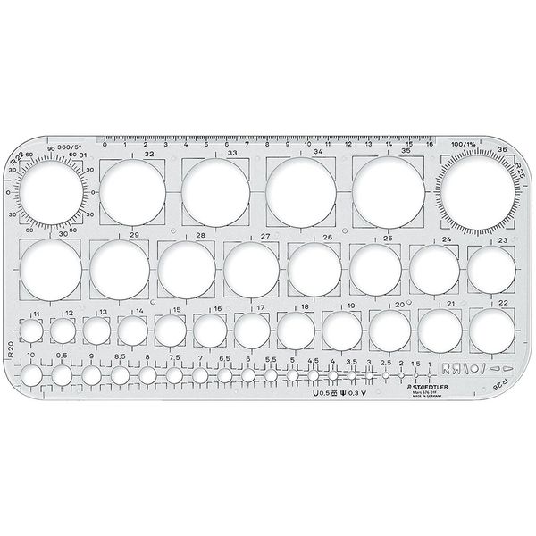 شابلون دایره استدلر مدل Mars کد 576-01-F