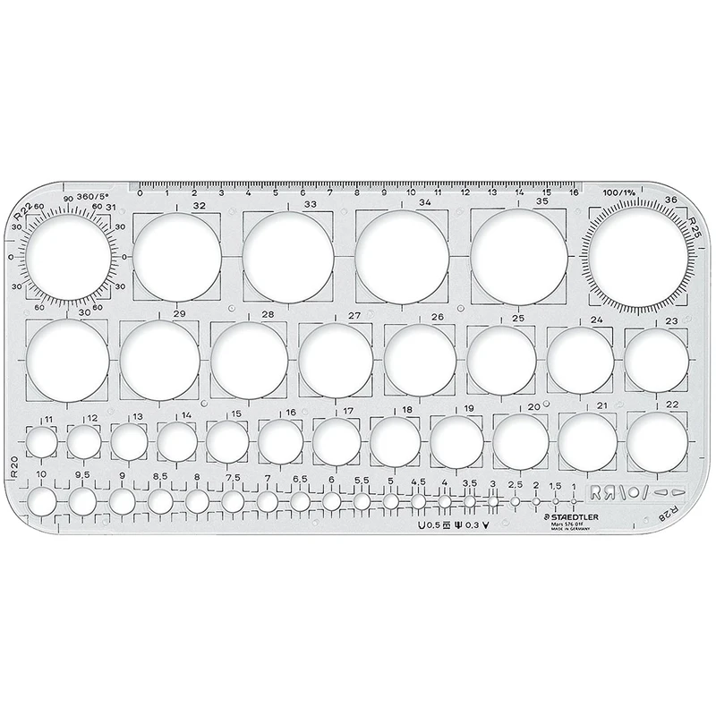 شابلون دایره استدلر مدل Mars کد 576-01-F