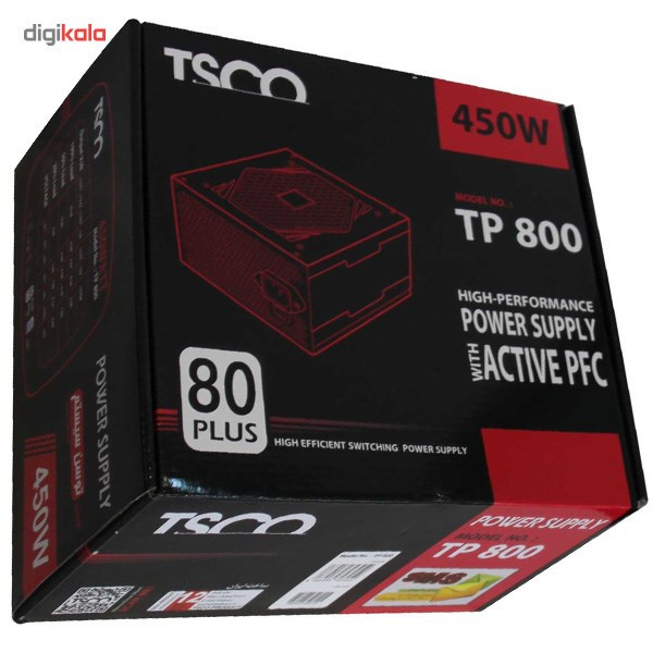 منبع تغذیه کامپیوتر تسکو مدل TP 800