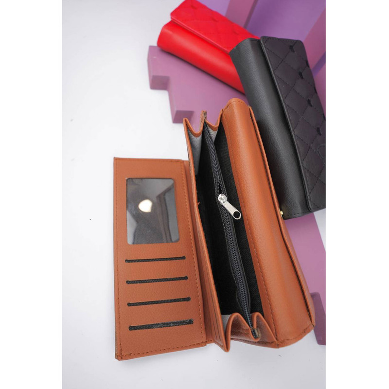 کیف پول زنانه مدل گلدوزی عشق کد KZD38-1210