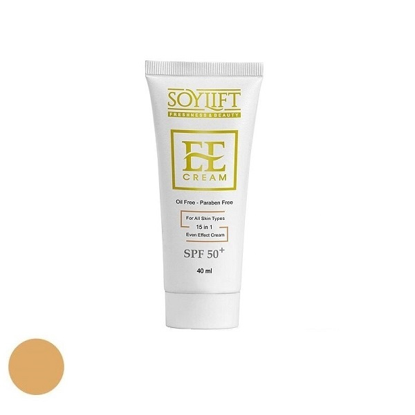 کرم ضد آفتاب رنگی سویلیفت SPF 50 مدل Even effect ‌کد 104مناسب انواع پوست حجم 40 میلی‌لیتر