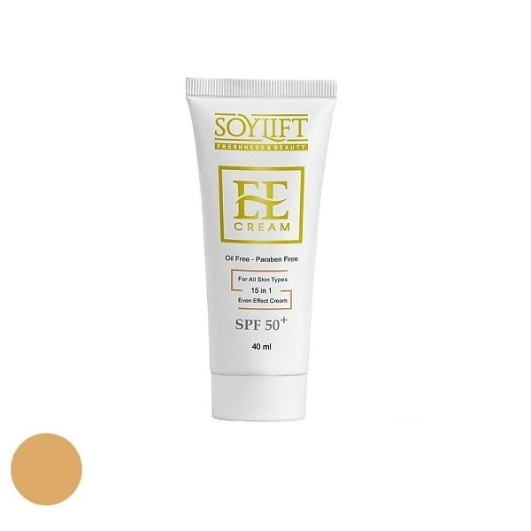 کرم ضد آفتاب رنگی سویلیفت SPF 50 مدل Even effect ‌کد 104مناسب انواع پوست حجم 40 میلی‌لیتر