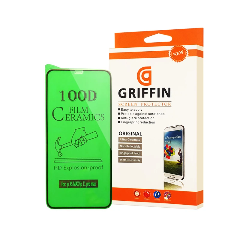 محافظ صفحه نمایش سرامیکی گریفین مدل FLCRG GN st مناسب برای گوشی موبایل اپل iPhone 11 Pro Max