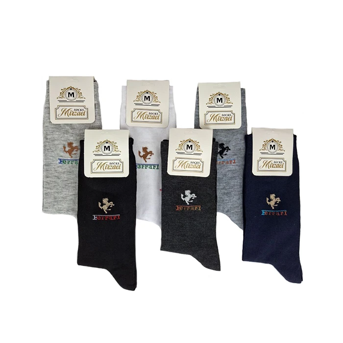 جوراب ساق بلند مردانه مدل F2265 مجموعه 6 عددی 