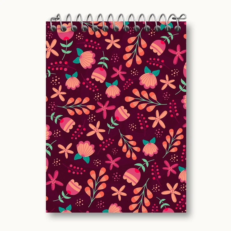 دفتر یادداشت 50 برگ خندالو مدل گل گلی کد 29081