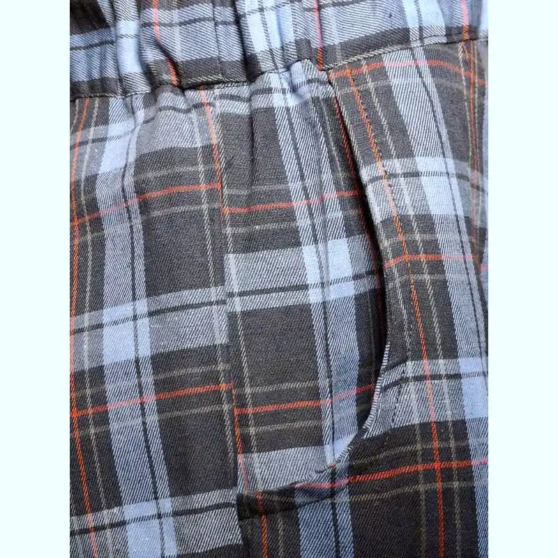 دامن نیم کلوش زنانه مدل چهارخانه  رنگ آبی