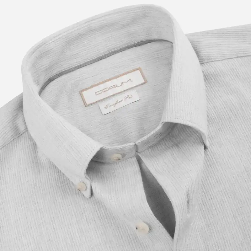 پیراهن آستین بلند مردانه کروم مدل پیراهن یقه دکمه دار 2420116