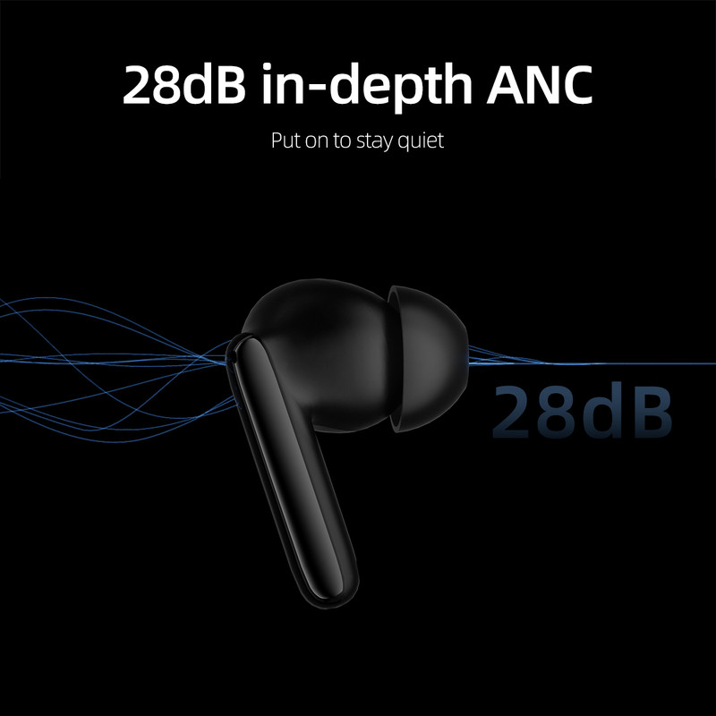 خرید و قیمت هدفون بلوتوثی برند کیو سی وای مدل T13 ANC2 با نویز کنسلینگ فعال (ANC)، نویز کنسلینگ میکروفون (ENC) و پخش صدای محیطی (Transparency)، درگاه شارژ USB Type-C، با قابلیت اتصال به چند دستگاه، کنترل لمسی، مقاوم در برابر آب و گردوغبار