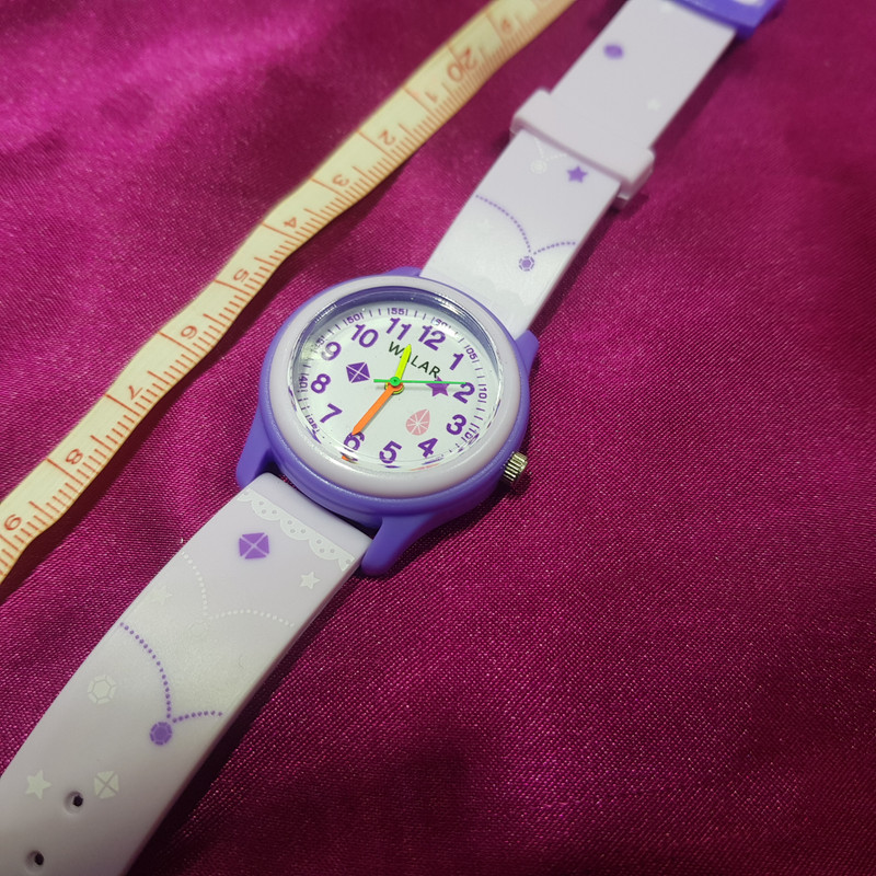 ساعت مچی عقربه ای بچگانه والار مدل ضدآب طرح ستارگان کد 16