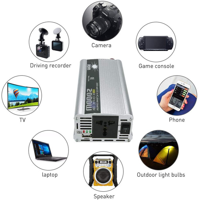 اینورتر خورشیدی داکسین مدل RS-122 ظرفیت 2000 وات