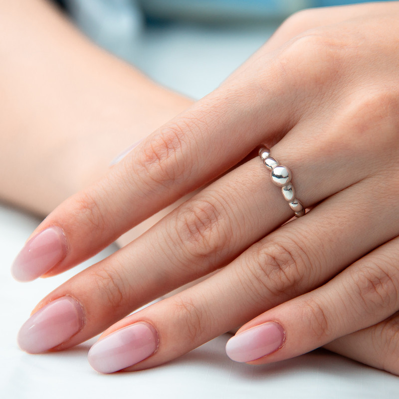 انگشتر نقره زنانه مدل گوارسه