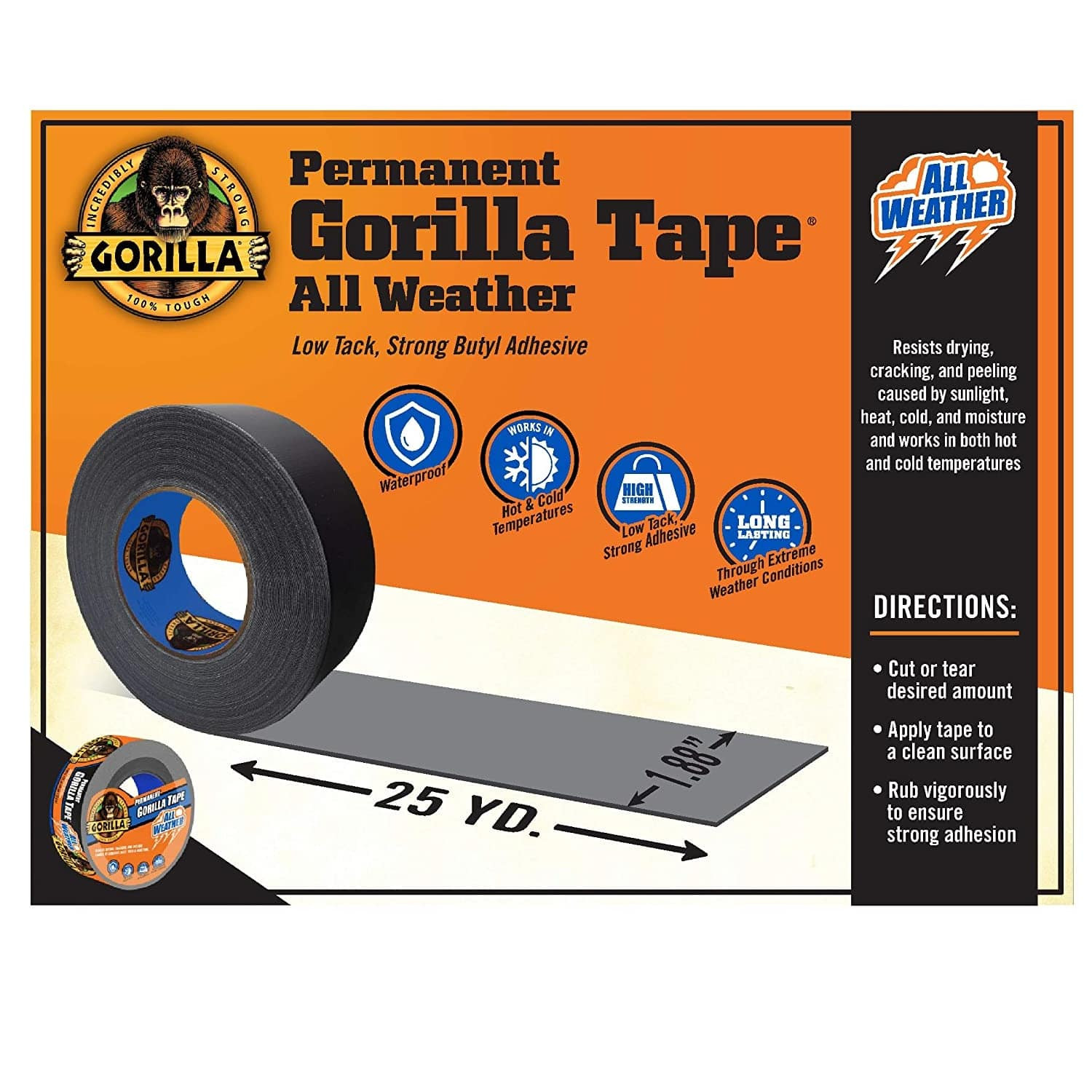 چسب پهن گوریلا کد 6009002 عرض 48 میلی متر