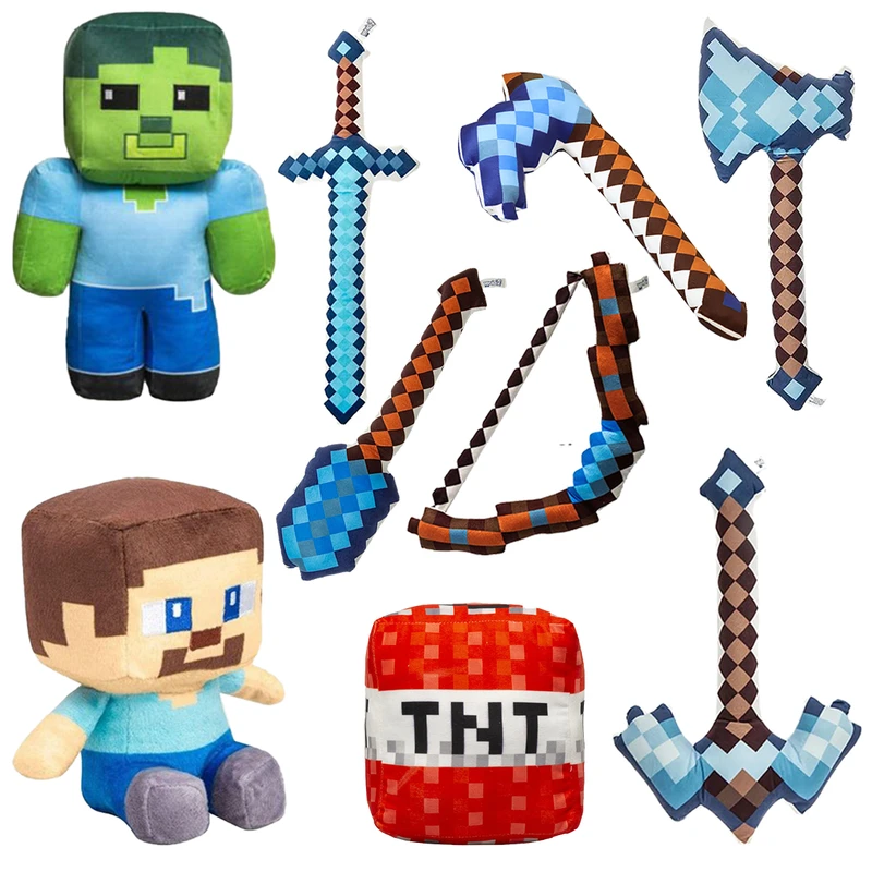 عروسک مدل ماینکرافت کد monitoys990 مجموعه نه عددی