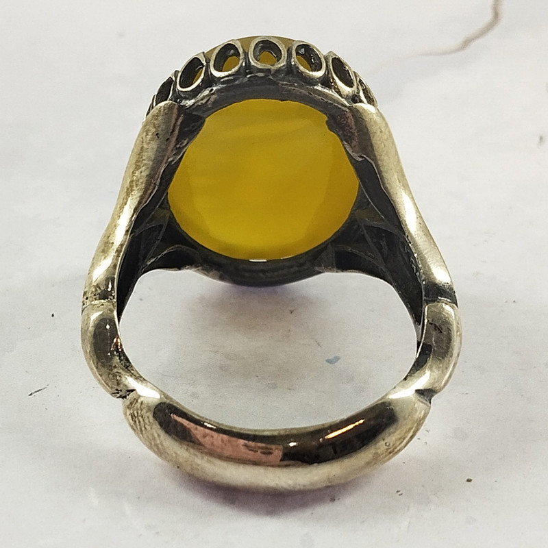 انگشتر نقره مردانه سلین کالا مدل عقیق خطی طرح یا الله انگشتر نقره مردانه سلین کالا مدل عقیق خطی طرح یا الله