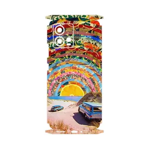 MAHOOT Collage of Orange Sky-FullSkin Cover Sticker for Motorola Edge 30 Fusion