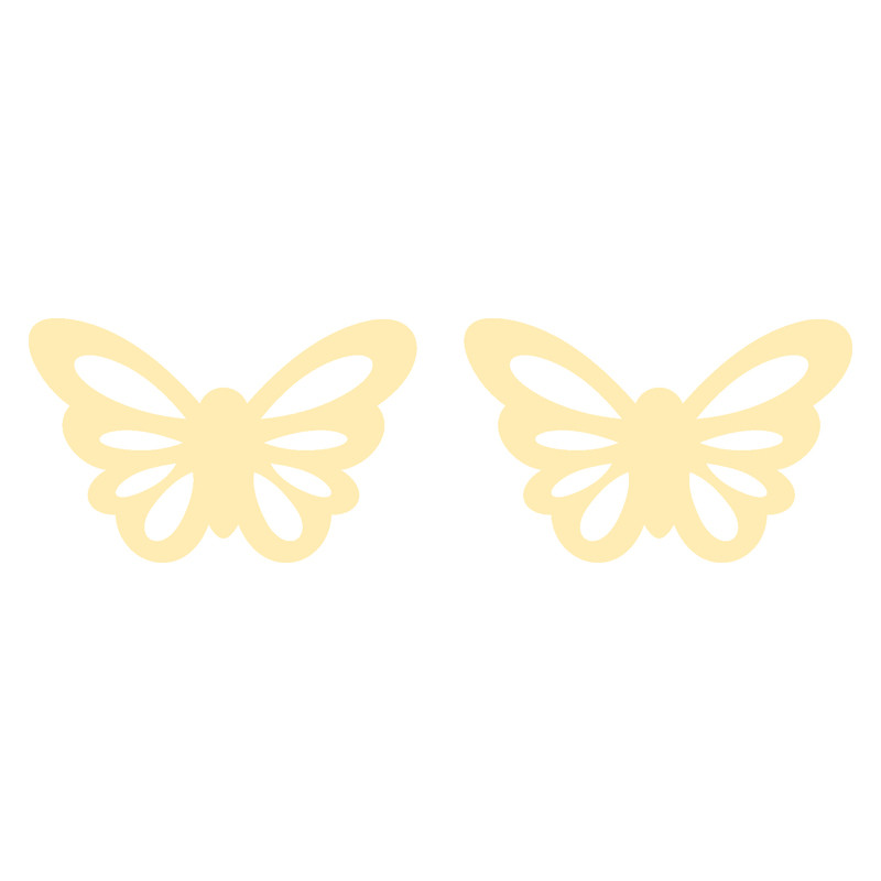 گوشواره طلا 18 عیار زنانه کرابو طرح پروانه مدل Kr5174